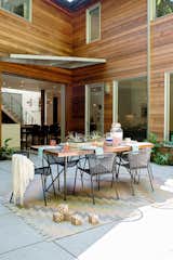 Outdoor, Concrete Patio, Porch, Deck, Trees, Back Yard, Raised Planters, and Grass     Photo 18 of 20 in Casual Hip Marin County by Regan Baker Design