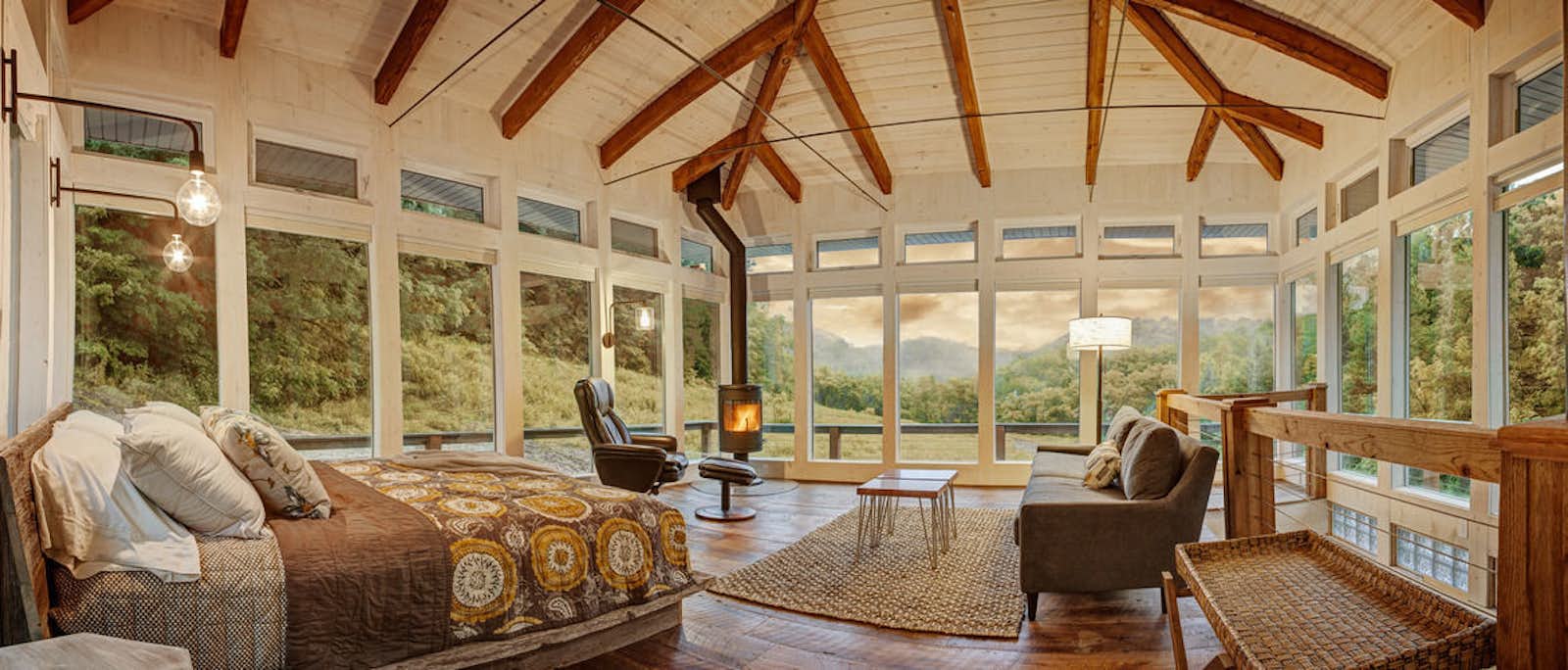 Photo 1 of 8 in Wisconsin's Secluded Glass Cabins Dwell