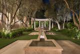 A serene water feature off the reflection garden.