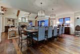 The formal dining area opens to the sea air. 