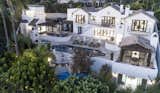 A bird's eye view of the hillside retreat. 