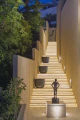 The elegantly lit, entry passage way leads to the main living level. 