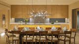 The contemporary, gourmet kitchen impresses. 