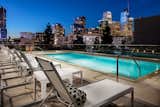The resort-style, rooftop pool.