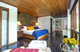 The spacious master suite is filled with natural light.