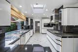 The large, light-filled chef's kitchen.