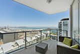 A private terrace over looks the Bay waters. 