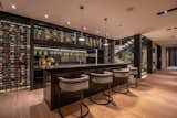 The wine cellar is a wine connoisseur's dream.