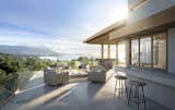 The outdoor entertaining space features its own terrace, outdoor kitchen, and fire pit, which are perfect for spending time with friends and loved ones year-round. 