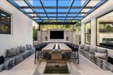 The outdoor entertaining space offers ample opportunities to entertain.