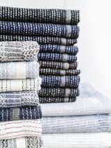 The size of the textiles relates to a number; for example No. 6 measures 150 x 100 cm, No. 9 50 x 25 cm etc. The collection does not include a No. 1, as no number has more value in the collection than any other. Each No. comes in a variety of designs. The design may change, but the No. stays the same.

photo: Jeff Hargrove