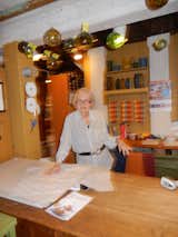 Employee at Bennington Potters, shaping clay for 68 years.