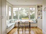New breakfast nook with built-in storage, Madrona Kitchen