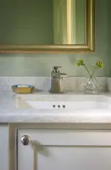 New adjacent powder room, Madrona Kitchen