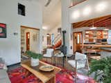 Open floor plan. Passive solar design includes a Trombe wall & concrete floors. Pot belly stove and two electric mini-splits provide supplemental heat & A/C.