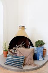Love the styling of our pillows with this vintage fireplace.  All photos shot on location at Burnside House in Los Angeles.