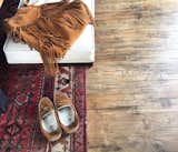 Freja Fringe Tote looking good with moccasins !  Photo by Amber Seagraves.
