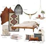 Vibe Board  by Lasso Abode. My picks of must haves for your cozy modern cabin bedroom!