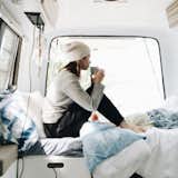 Little White Camper a Pop Up Airbnb currently located in Idyllwild, CA .  