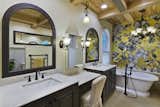 incorporated the arched window into the mirror frame design