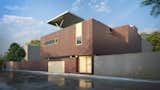 Exterior, Brick Siding Material, Green Roof Material, House Building Type, and Flat RoofLine From the Street  Photo 2 of 8 in Casa Roja by PAUL CREMOUX studio