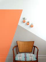 Hues: WOOL .01, RDH Coral, and METAL .04. http://www.colorhousepaint.com/blog/make-this-coral-wall/