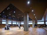 Uniqlo City features a Great Hall where all 1,000 + employees can fit for company-wide meetings.