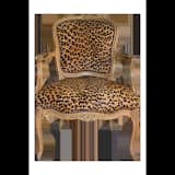 A pick from Holly.  Available at viyet.com 

JF Chen, one of L.A.’s premier design sources, offers furniture and decorative arts from eclectic period pieces to masterworks of the twentieth and twenty first centuries. This classic Louis XV style chair has fine hand-carved details. Beautifully upholstered in a leopard hide with nailhead trim, it is an elegant addition to any interior.