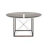 Available on viyet.com!

Michael Smith is a renowned designer that's the go-to choice for Presidents and tastemakers alike. Rich details, refined silhouettes, and exquisite material choices distinguish Jasper, Smith's collection of furniture and accessories. Bringing contemporary design into the picture, this custom made table has a square base with spokes intricately placed for an artistic design. Set on top of it is a black and white round top. This table is a perfect example of contemporary art and utility, and should be used in an area with such inspiration.

https://viyet.com/michael-s-smith-modern-metal-custom-table-tab-8116-4340.html
