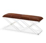 ASHER BENCH - COFFEE HIDE

Upholstered in a warm, coffee hide and topping an acrylic x-base, the Asher Bench is as chic as it is versatile.