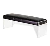 AIDEN LEATHER BENCH - BLACK

A rich black leather seat and a clear acrylic base make the Aiden Leather Bench a totally chic addition.