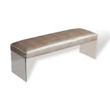 NORI LIZARD BENCH

Champagne leather and clear acrylic couldn't be more elegant than when they're brought together in the Nori Lizard Bench.