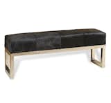 CRISTO HIDE BENCH

The black metallic hide of the Cristo bench pairs perfectly with the polished nickel finish of the stainless steel base for a sleek, sophisticated accent.
