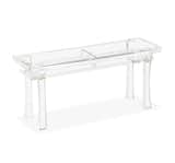 KEIKO ACRYLIC BENCH

The classic Asian silhouette of the Keiko Bench gets an on-trend twist when it's crafted of acrylic.