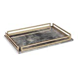 SERAPHINA GRAND TRAY - CHARCOAL VELLUM

Polished and chic, the Seraphina Grand Tray features a charcoal vellum surface surrounded by brass-finished iron trim.