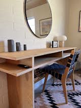 Office, Desk, Lamps, and Concrete Floor BEDROOM 2 - Judd Desk  Photo 13 of 19 in Hoot Owl Ranch by Jared Eberhardt