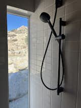 Bath Room, Open Shower, and Subway Tile Wall Shower view.  Photo 17 of 19 in Hoot Owl Ranch by Jared Eberhardt