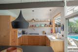 KITCHEN - Plywood cupboards that harken back to the original plywood kitchen. 