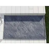 Italian stone QUADRA Shower Tray for bathroom by The Vero Stone