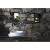 CRATERE Wash Basin Italian stone sink for bathroom by The Vero Stone