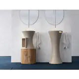 TINO Wash Basin Italian stone sink for bathroom by The Vero Stone