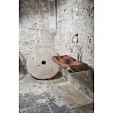 NUVOLA Wash Basin Italian stone sink for bathroom by The Vero Stone