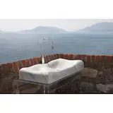 NUVOLA Wash Basin Italian stone sink for bathroom by The Vero Stone