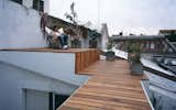 Deck detail over the old roofs