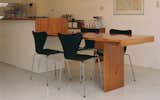 Hardwood dinning table detail