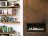 Fireplace and Shelves