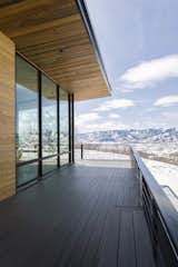 From the viewing deck the iconic ski slopes of Park City can be seen blanketed in the best snow on earth.