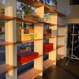 Sunset in our showroom in VeniceBrand new Nikka Bookcase in solid Wood