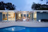 The original kidney bean-shaped pool was refinished and grommets installed for a high strength custom safety cover