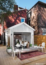 Outdoor, Back Yard, Hardscapes, Wood Patio, Porch, Deck, Pavers Patio, Porch, Deck, and Horizontal Fences, Wall  Photo 11 of 11 in Johnson-Leeds Residence by GreyWall Development & Design 